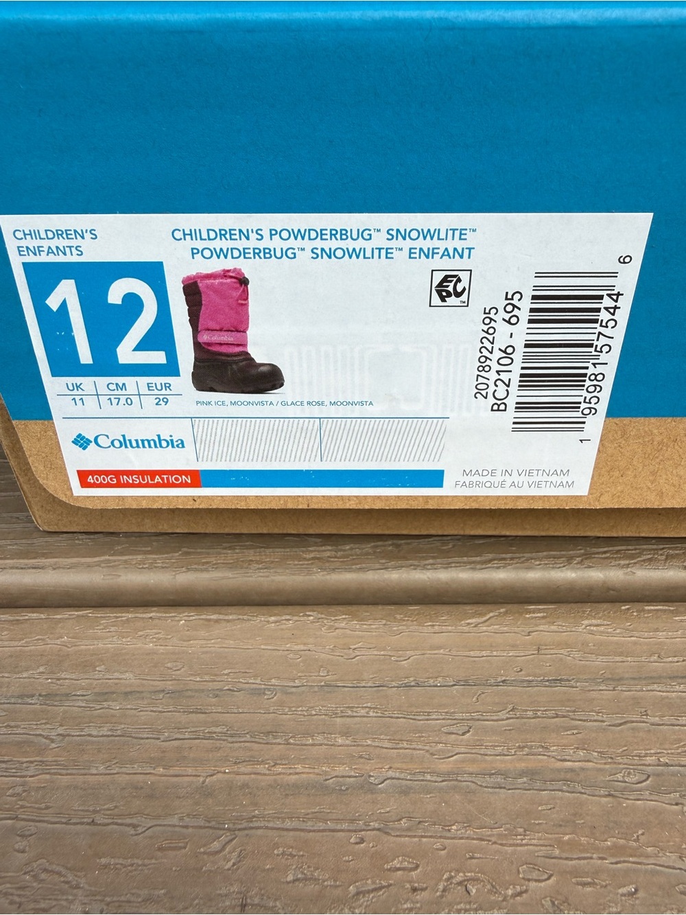 Little Kids' Powderbug Snowlite Boot - Picture 2 of 3